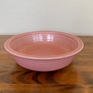Vintage Fiesta Fiestaware HLC USA Rose Pink Soup Salad Cereal Bowl 7"